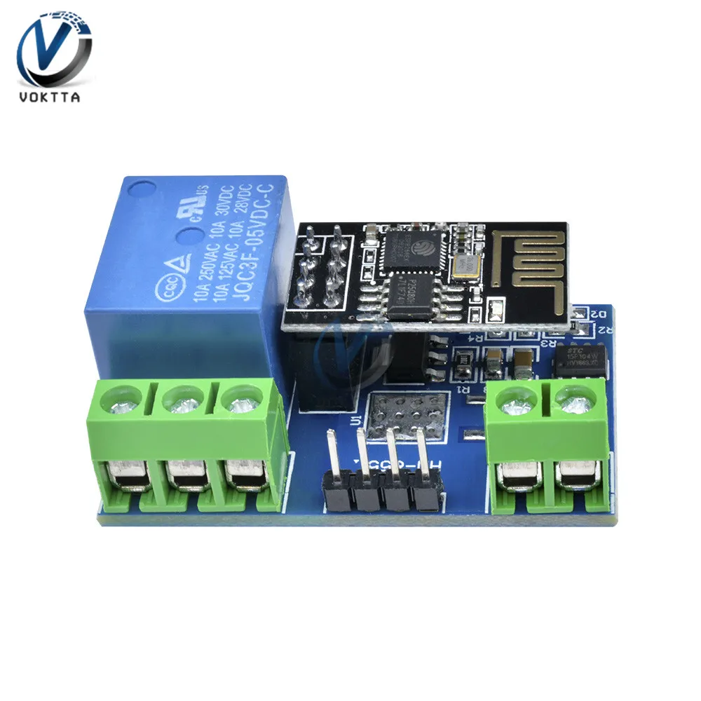 

5V WiFi Relay Module with ESP8266 ESP-01S Board Remote Control Switch for Smart Home Timer Delay Wifi Wireless Relay