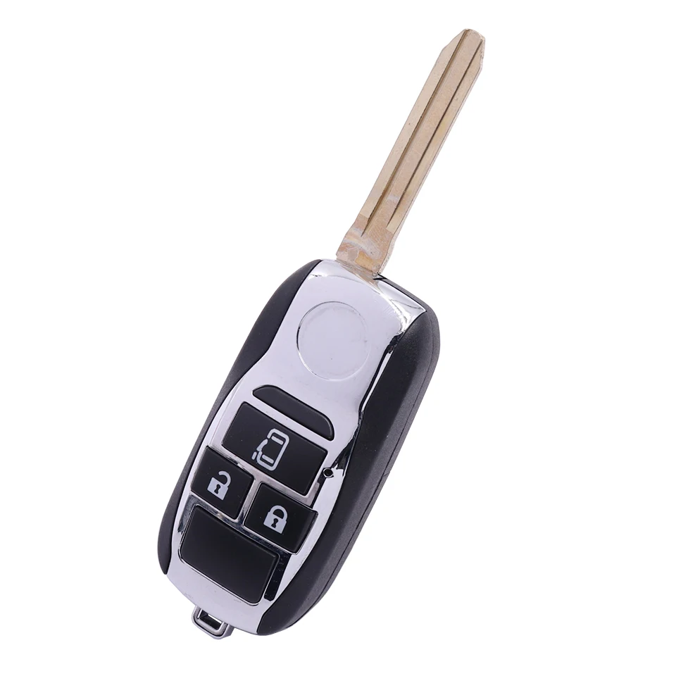 

For Porsche-Models Styling 3 Button Replacement Folding Flip Remote Car Key Shell Case Cover FOB for Toyota