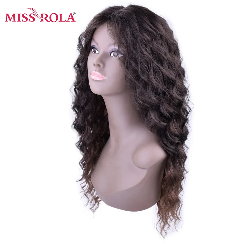 Miss Rola Wavy Kanekalon Synthetic Hair Weaving Full Head Sew In Hair Weave Fiber Medium Long Extensions 6pcs/set