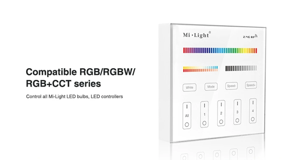 Mi светильник B4 RGB+ CCT сенсорная панель дистанционного управления 2,4G FUT039 RGB/RGBW/RGBWW светодиодный контроллер для светодиодной ленты светильник DC12-24V