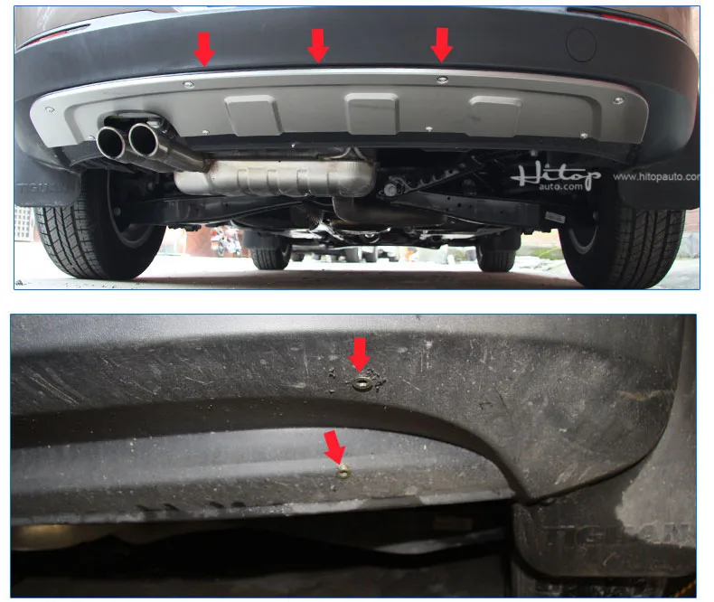 Опорная плита/бампера для VW Tiguan 2012 2013,2 шт./компл., 304 из нержавеющей стали, специальное предложение; низкая цена