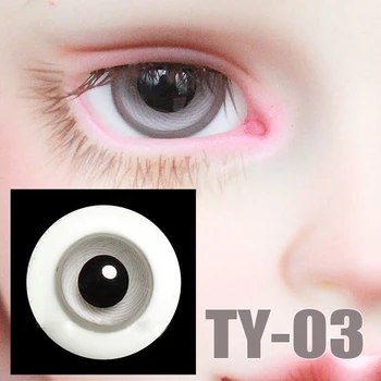 

Free shipping BJD eyes 14mm 16mm glass eyeballs aurora for 1/3 1/4 1/6 BJD SD DD MSD YOSD doll accessories TY-03