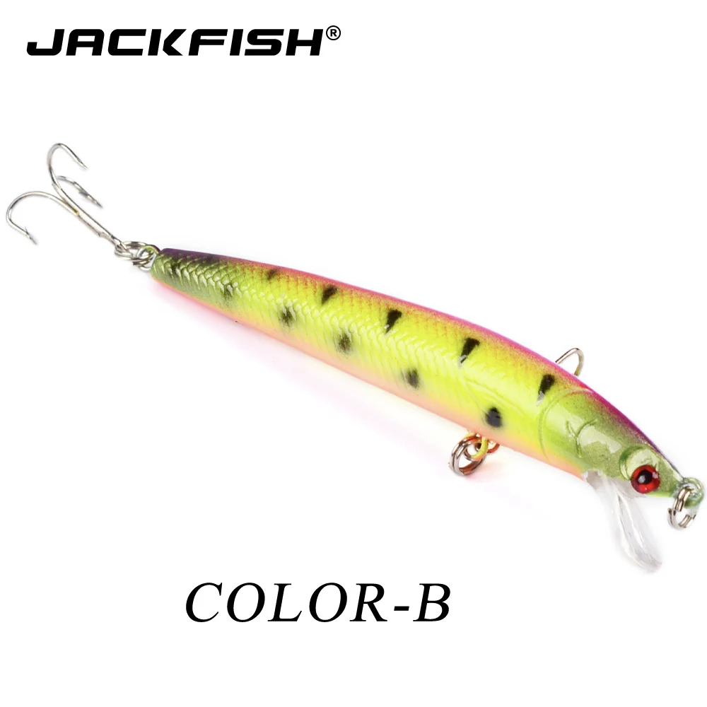JACKFISH 1 шт. рыболовные приманки 10 цветов для рыбной ловли см 8 г воблеры джиг