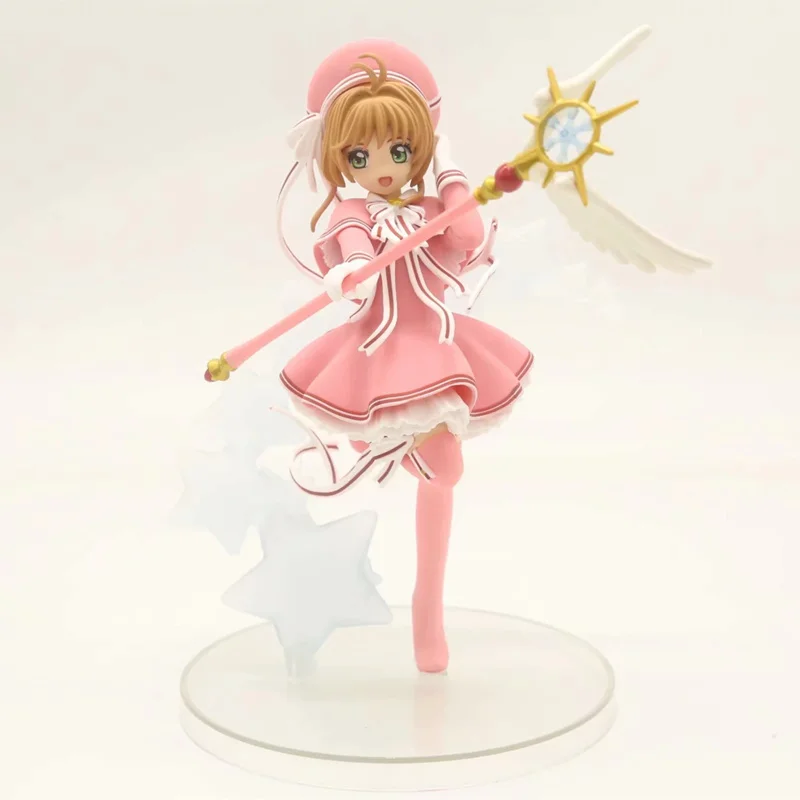 

Anime Cardcaptor Sakura Kinomoto Sakura PVC Action Figure Collectible Model doll toy 17cm