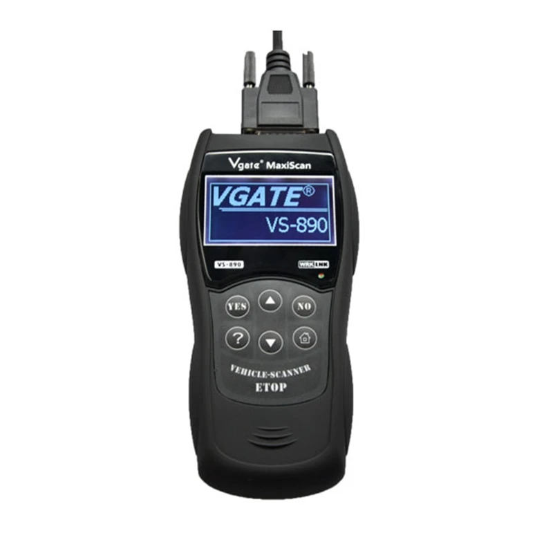 Лучшая цена Автомобильный диагностический инструмент Vgate MaxiScan VGATE VS890 OBD2 считыватель кодов Универсальный VGATE VS890 OBD2 сканер многоязычный