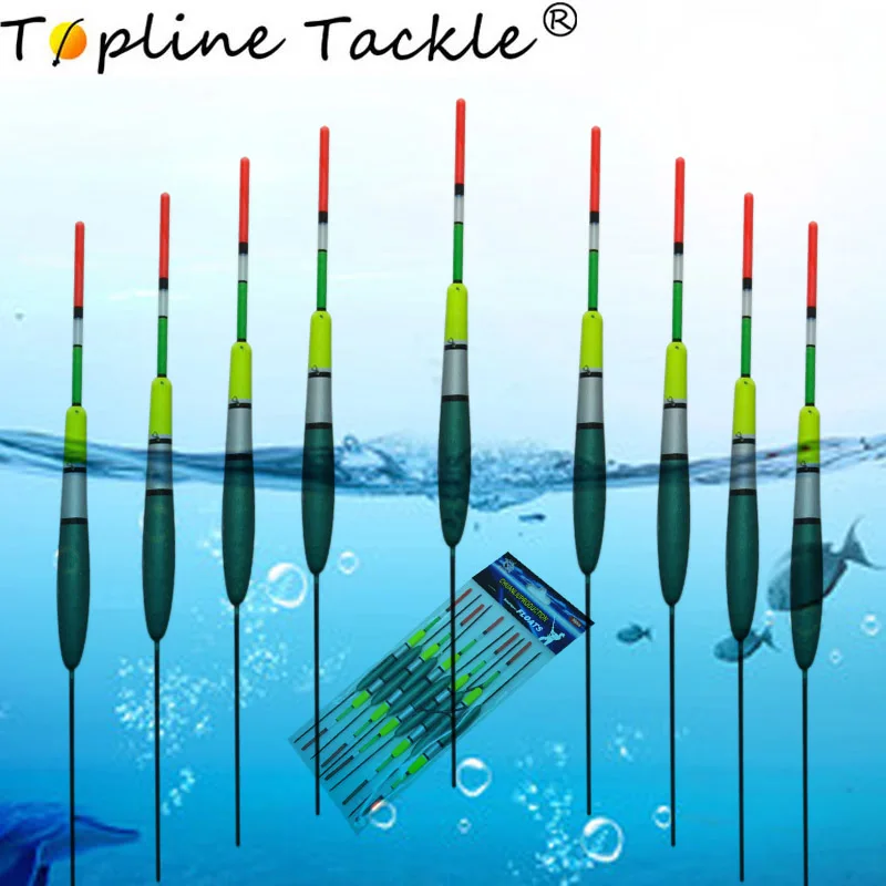 Topline Tackle 10 шт./лот рыболовный поплавок для ловли карпа флуоресцентная световая