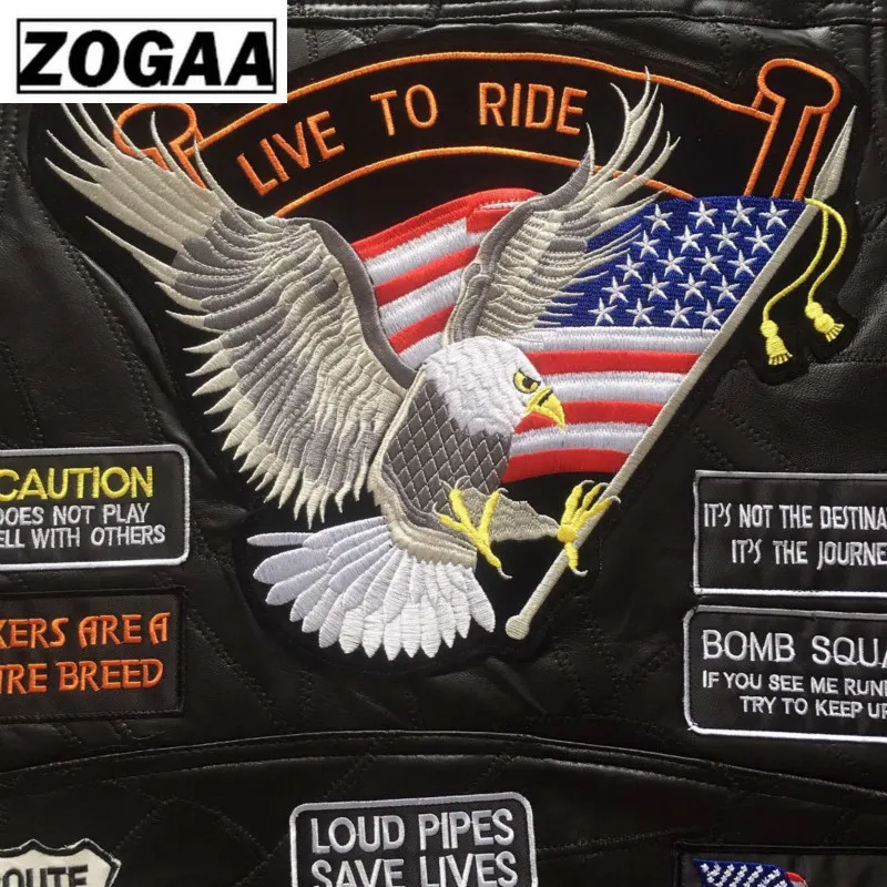 Black Genuine Leather Motorcycle Rider Vest Men Punk Retro Classic Style 14 Patches Motorcycle Jacket Men Vest Clothing