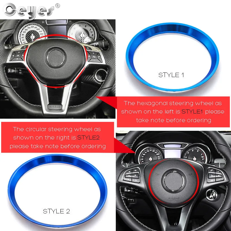 Car steering wheel decoration circle ring sticker for MERCEDES (25)