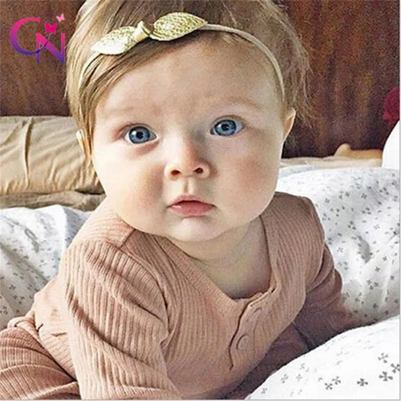 PINKSEE эластичный детский кожаный ободок для волос с бантом маленьких девочек 10