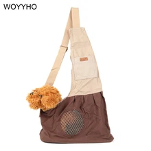 4 цвета, переносная сумка для собак, дышащая, парусиновая, для щенков, кошек, стропы на открытом воздухе, ручные, передние сумки, переноски для собак