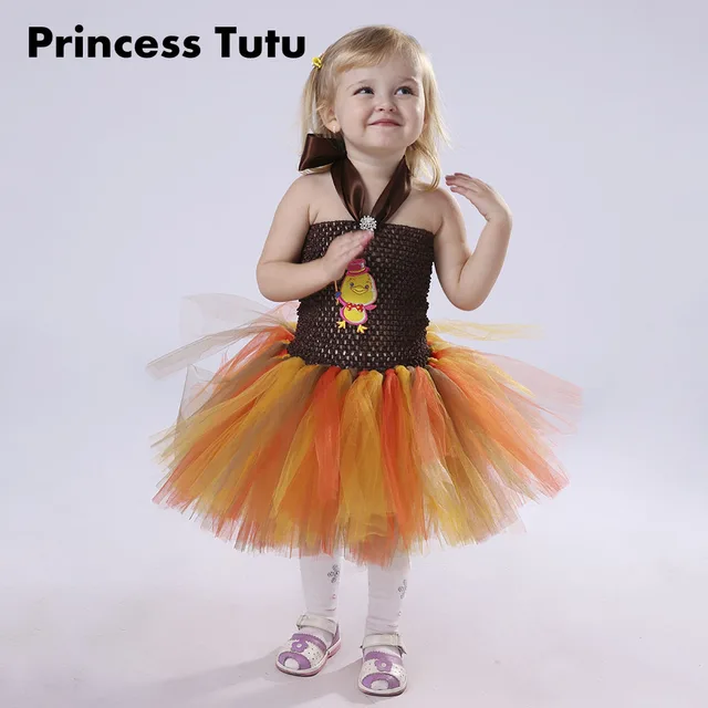 hot sale halloween costume for girl 10 12 cute prom dresses kids cartoon chick cosplay