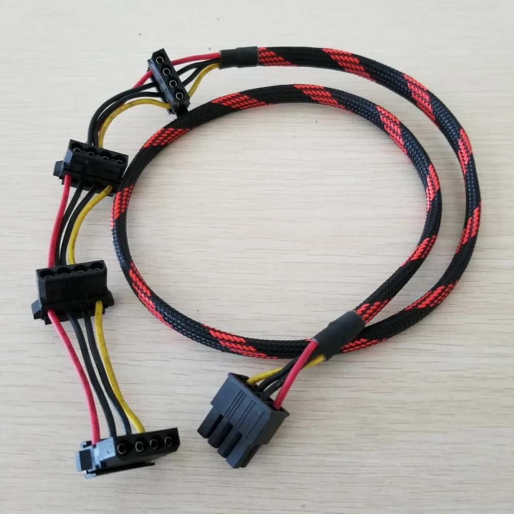 PC DIY Tt TR2 RX 850W ATX MOD 8Pin до 4Pin IDE Molex Кабель питания Шнур 18AWG провод нейлоновая сеть
