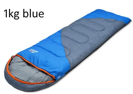 Открытый Кемпинг взрослый спальный мешок водонепроницаемый сохраняет тепло три сезона весна лето спальный мешок для кемпинга путешествия - Цвет: 1kg blue