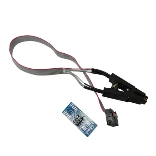 

For SOIC8 SOP8 Flash Chip IC Test Clip with SPI Cable Programmer BIOS TL866A/CS