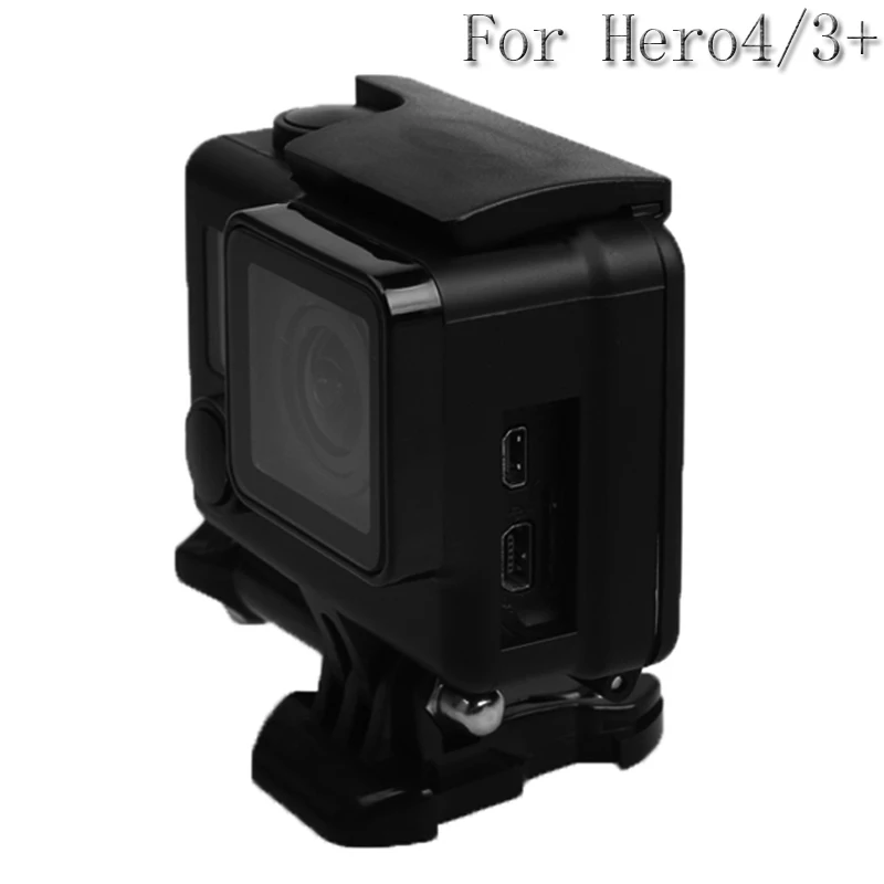 Новая спортивная видеокамера gopro водонепроницаемый чехол для Gopro go pro hero 3+ hero 4 hero 4 hero 3+ черный аксессуары для камеры