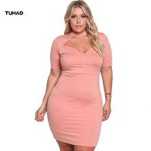 Tuhao Лето праздничное платье плюс Размеры XXXL Для женщин короткий рукав выдалбливают Платья для женщин повседневные Большие размеры Longo Vestidos De Renda bc23