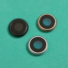 10 шт./лот,, новинка, задняя крышка для объектива камеры, стеклянная крышка, кольцо с рамкой для iPhone 8 4," 8P 8 PLUS, запасные части
