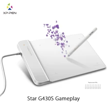 XP-Ручка G430S 4×3 дюймовый Ультратонкий Планшет Графический Планшет для ОГУ с без Батареи стилус дизайн! геймплей