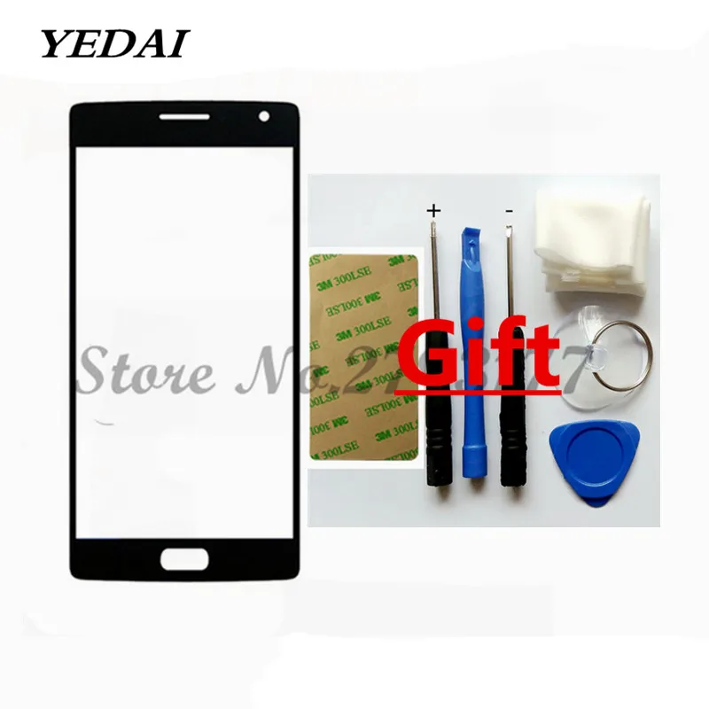 

YEDAI New For Oneplus Two 2 Front Outer Screen Glass Replacement Front Touch Screen For Oneplus 2 1+2 Cover Lens