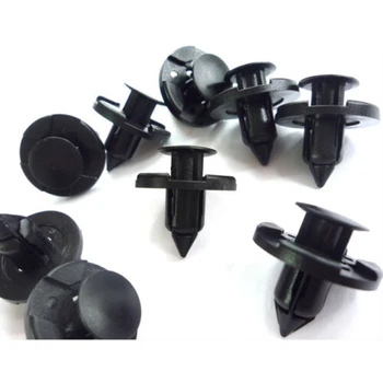 

120 Pcs Plastic Rivet Fastener Mud Flaps Bumper Fender Push Clips 8mm For Nissan