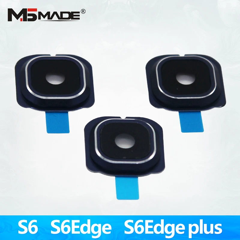 

For Samsung Galaxy S6 Edge S6 Edge Plus Back Rear Camera Glass Lens Ring Cover Replacement Parts With Sticker 1 Sets