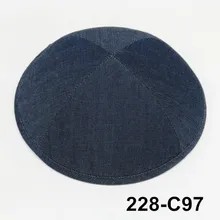При покупке более 5 лотов(50 шт.) будет скидка 10% Джинсовые 19 см kippots Kipa Skullies kippa beanie Kippah jeus Yarmullka
