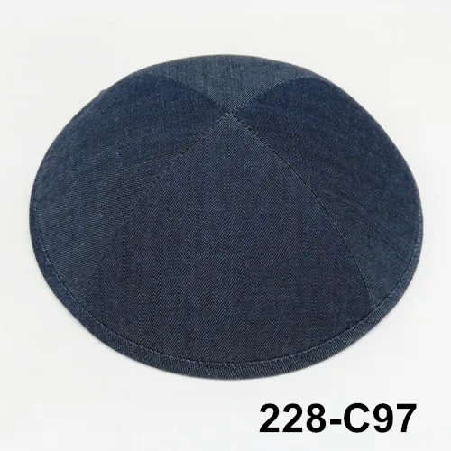 

If Purchase more than 5Lots(50pcs) will be10% discount Denim 19cm kippots Kipa Skullies kippa beanie Kippah Jewish Yarmullka