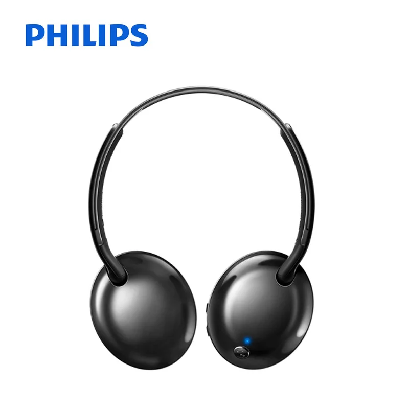 Беспроводная гарнитура Philips SHB4405/bluetooth-наушники с регулятором громкости, стерео бас для Galaxy Note 8 S8 PLUS Xiao mi 8 Hua Wei - Цвет: Black