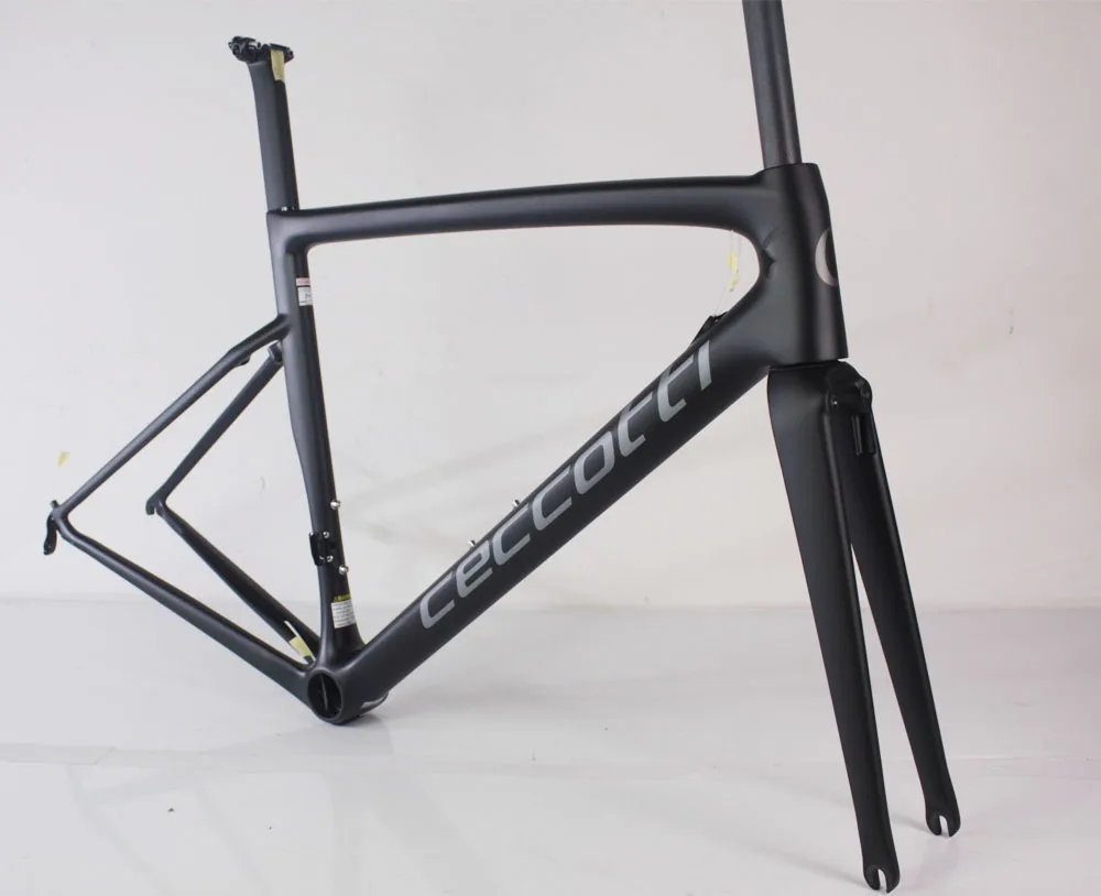Excellent Grey Ceccotti road bike frame DI2 and mechanical direct mounted brake style carbon road frame 0 Excellent Grey Ceccotti road bike frame DI2 and mechanical direct mounted brake style carbon road frame 0