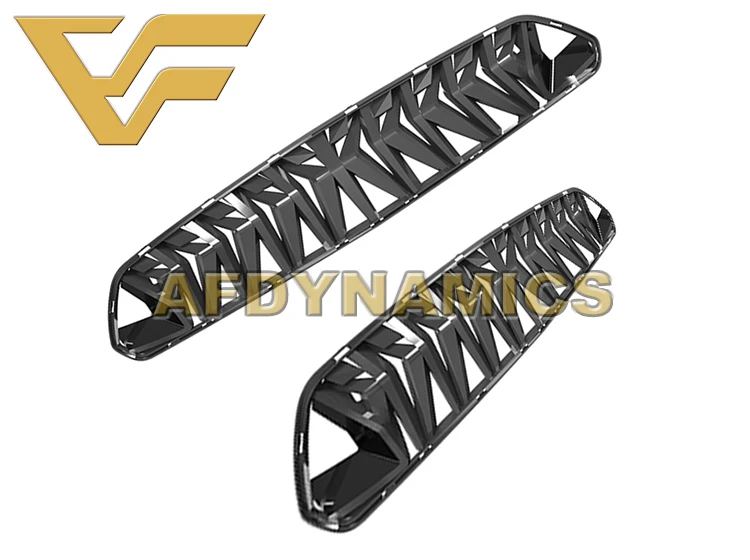 18-19 Mustang AFD-Shark ABS гоночный гриль решетка - Цвет: Черный