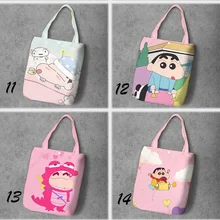 IVYYE Crayon Shin-chan, Модная Складная Холщовая Сумка для покупок в стиле аниме, повседневные сумки на плечо, Индивидуальная сумка-тоут для девушек, Новинка