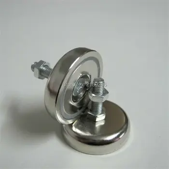 

20PCS D32mm pull force 36KG strong neodymium magnetic base A3 steel wrapped with thread cup, LED magnet cylinder fasteners