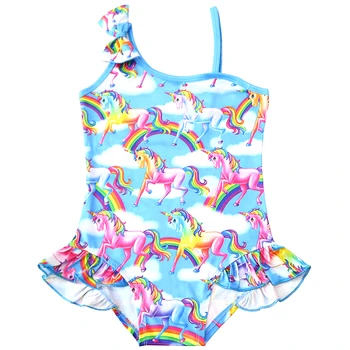 

2019 New Toddler Unicorn children swimsuit for girl one piece baby girls unicorn swimsuit kid bathing suit swimming costume 0336