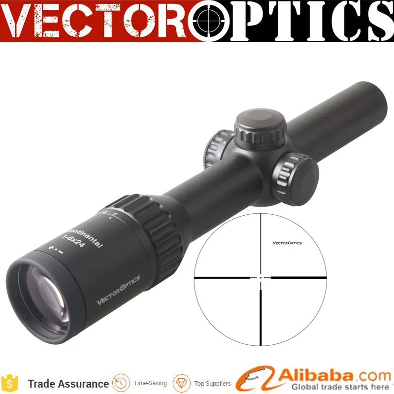 

10pcs Vector Optics Continental 1-6x24 Best Gun Scope with 1-6x 1-6 1x6 German Optics for .308 Rifle Hunting