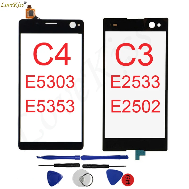 Сменный сенсорный ЖК экран для Sony Xperia C3 D2533 D2502 C4 E5303 E5306 E5353|glass lens|touch screen sensortouch