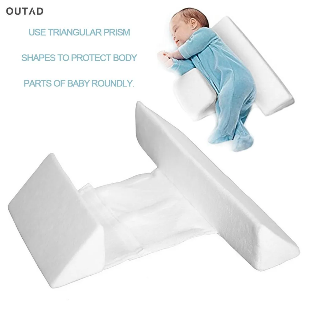 Мягкие спальная одежда для новорождённых малышей позиционер Хлопок Детские подушки эргономичный дизайн удобные Анти ролл предотвратить