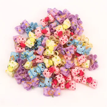 

PipiFren Small Dogs Bows Hair Accessories Supplies For Pets Hair Clips Grooming Yorkshire Table Bows evcil hayvan malzemeleri