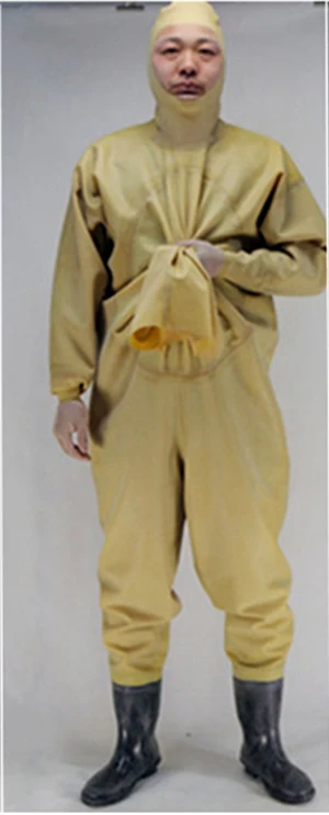 1 мм, мягкие желтые резиновые сапоги, водонепроницаемый костюм, дышащие резиновые сапоги, чулки, waadschoenen, респиратор, cuissarde peche - Цвет: SIZE41  Rubber Wader