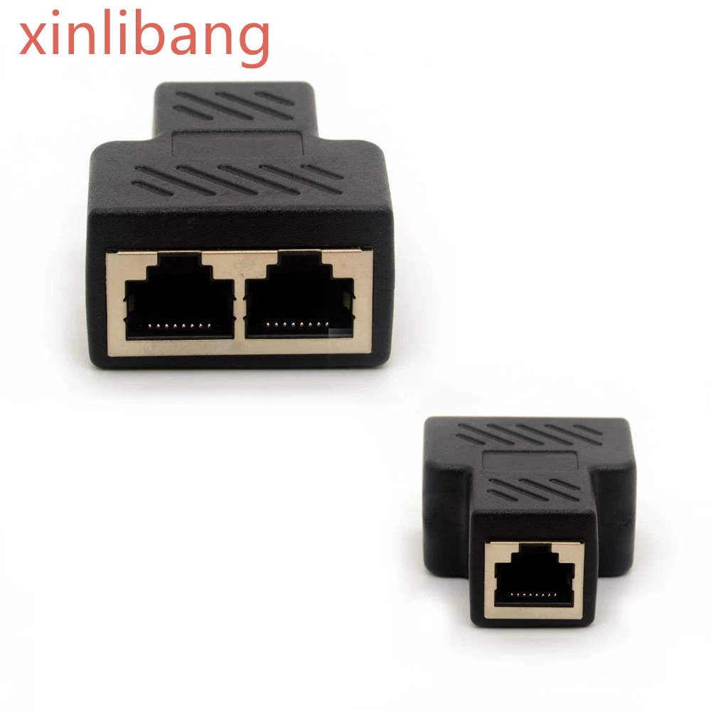 RJ45 Разветвитель Ethernet LAN разъем расширитель CAT 5 6 сетевой конвертер розетки 1 в 2