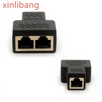 

RJ45 Splitter Adapter RJ45 Ethernet LAN Connector Extender CAT 5 6 Network Converter Sockets 1 to 2 Dual Female Adaptor