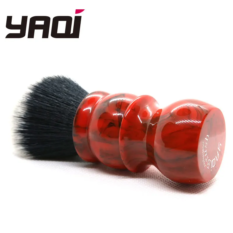 Щетка для смокинга мужская с красным мрамором 26 мм|shaving brush|brush shavingbrush for men |
