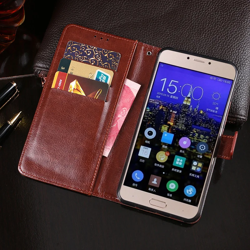 

IDEWEI for Gionee S6 Pro Case 5.5'' Business Style Stand Flip Wallet PU Leather Phone Fundas Cover for Gionee S6 Pro Case Capa