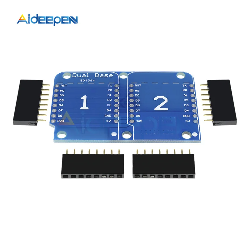 Двойная розетка двойной базовый щит для WeMos D1 Mini NodeMCU ESP8266 DIY PCB Плата