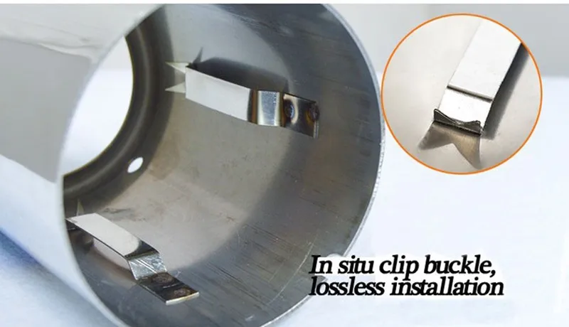 Car Rline Tail Throat Exhaust Pipe For Audi A1 A3 A4L A5 A6L Q3 Q5 Tail Pipe Car Exhaust Pipe Cover Muffler Tip