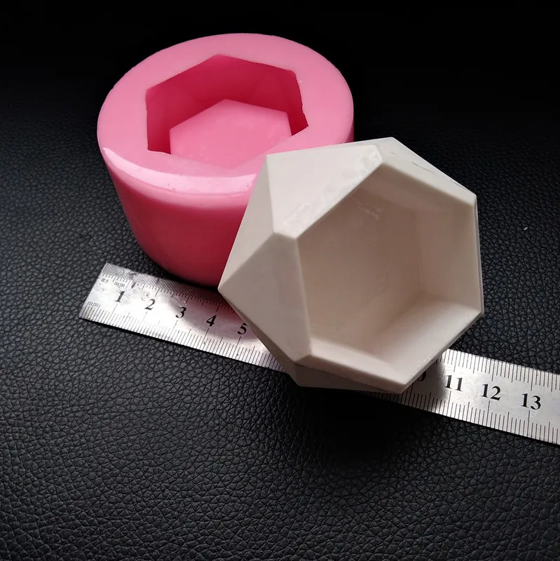 

Small Candle Holder Cement Silicone Mold DIY Flowerpot Concrete Planter Mould for Desktop Decorating Mini Plaster Vase Molds