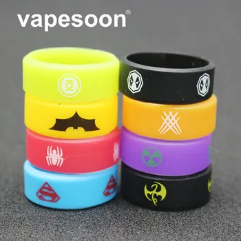 

100pcs VapeSoon Vape Band Ring Silicone Rubber Protection Decorative Ring for Mechanical Mod RBA RDA Vaporizer Tank 27*10mm
