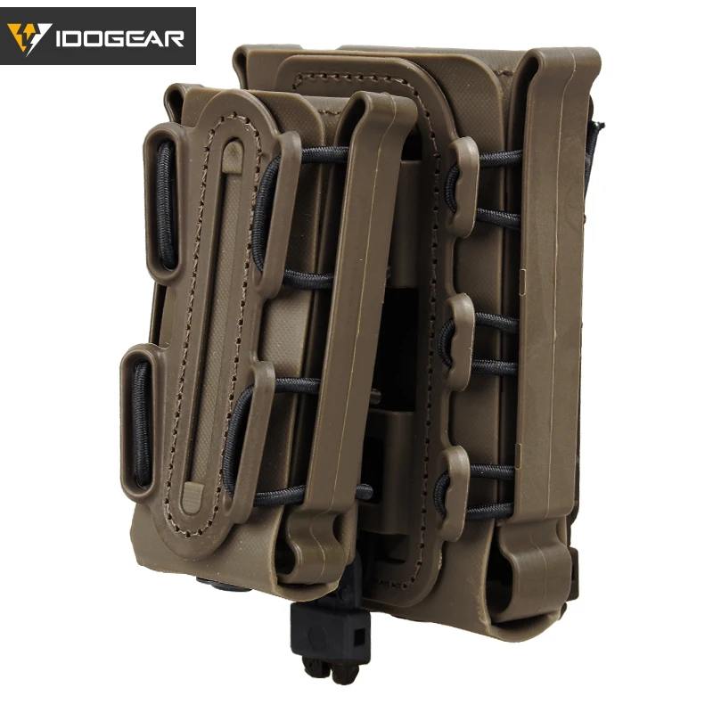 IDOGEAR Molle Пистолетная обойма подсумок в стиле милитари набор кошельков кобура Fastmag Зажим для ремня пластиковый чехол для пейнпола оболочка Mag набор - Цвет: Olive