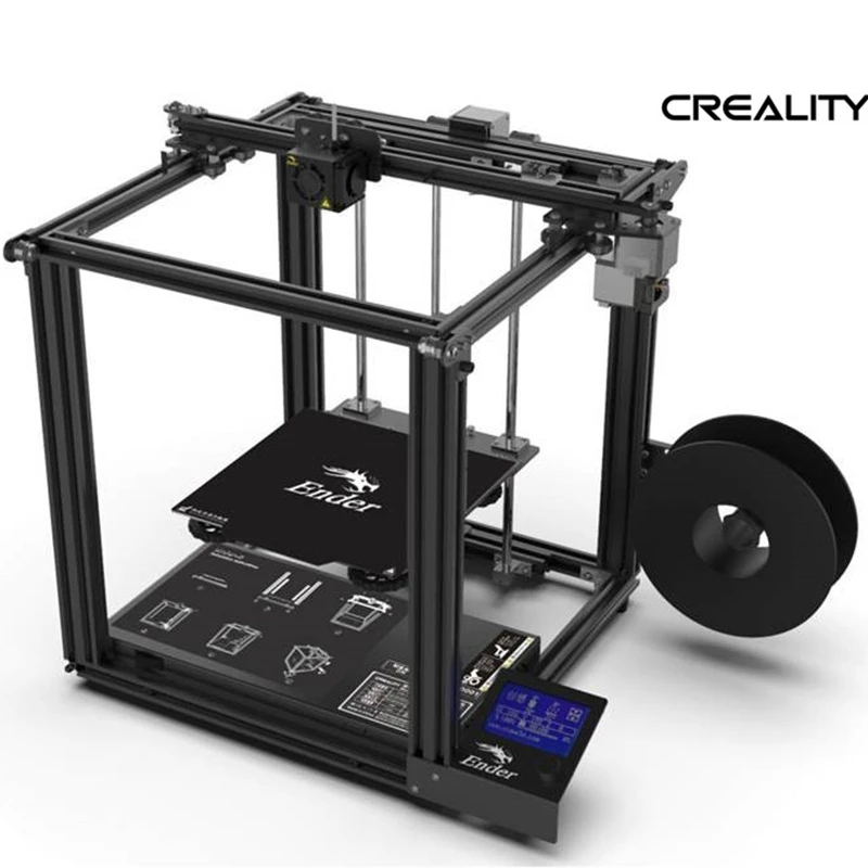 creality 3d printer Creality 3D Printer Ender-5 Large Size Dual Y-axis Motor Mainboard Cmagnetic Plate,Power Off Resume Easy Build Ender5 industrial 3d printer