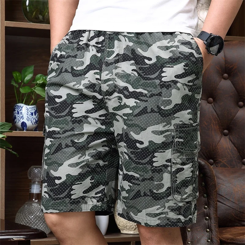 2020 Summer Mens Cargo Shorts Army Military Camouflage Shorts Men Cotton Loose Breathe Plus Size 5XL Homme Casual Short Pants 2020 Summer Mens Cargo Shorts Army Military Camouflage Shorts Men Cotton Loose Breathe Plus Size 5XL Homme Casual Short Pants