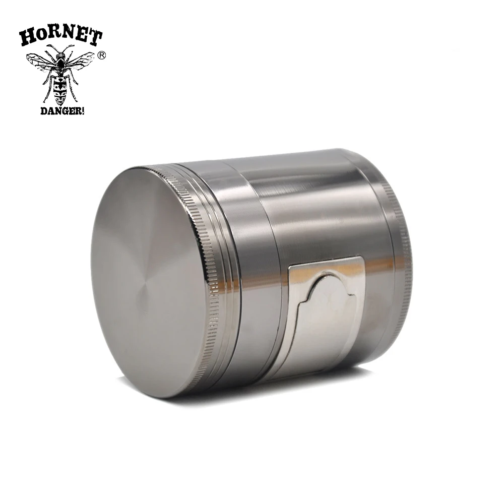 

HORNET Multi Functional ZINC Alloy Herb Grinder 56 MM/ 63 MM 4 Layers Tobacco Grinder Grinder Spice Chromium Crusher